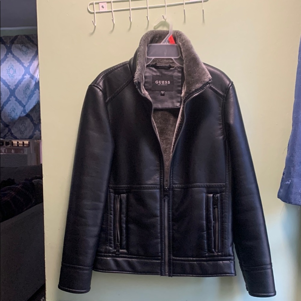 GUESS Black Jacket with Gray Lining